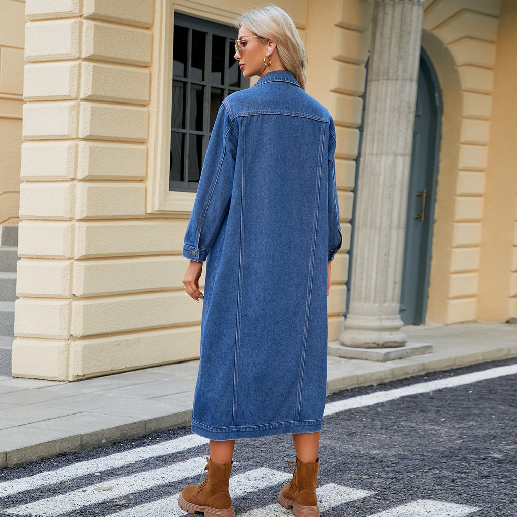 Streetwear-Jeansjacke mit Knöpfen