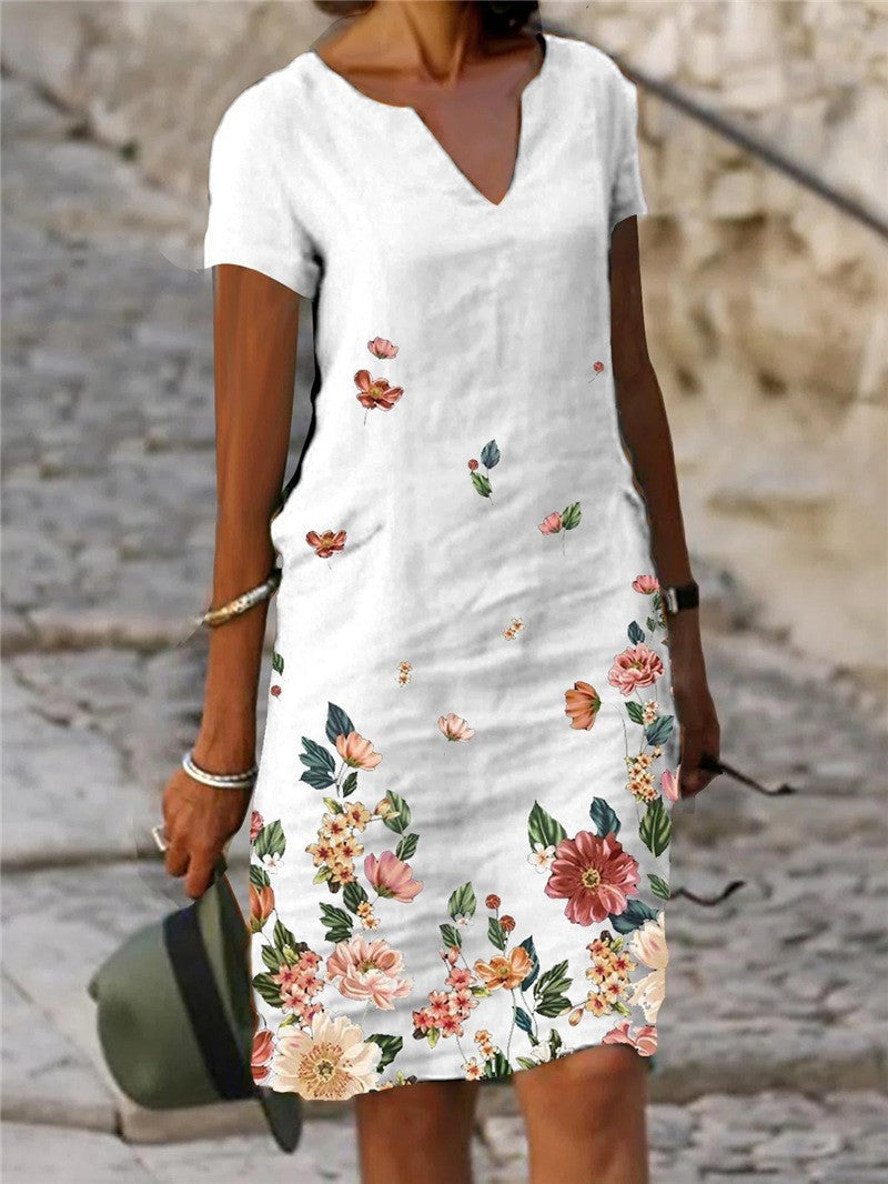 Valenzora | Elegantes Mini-Blumenkleid im Landhausstil