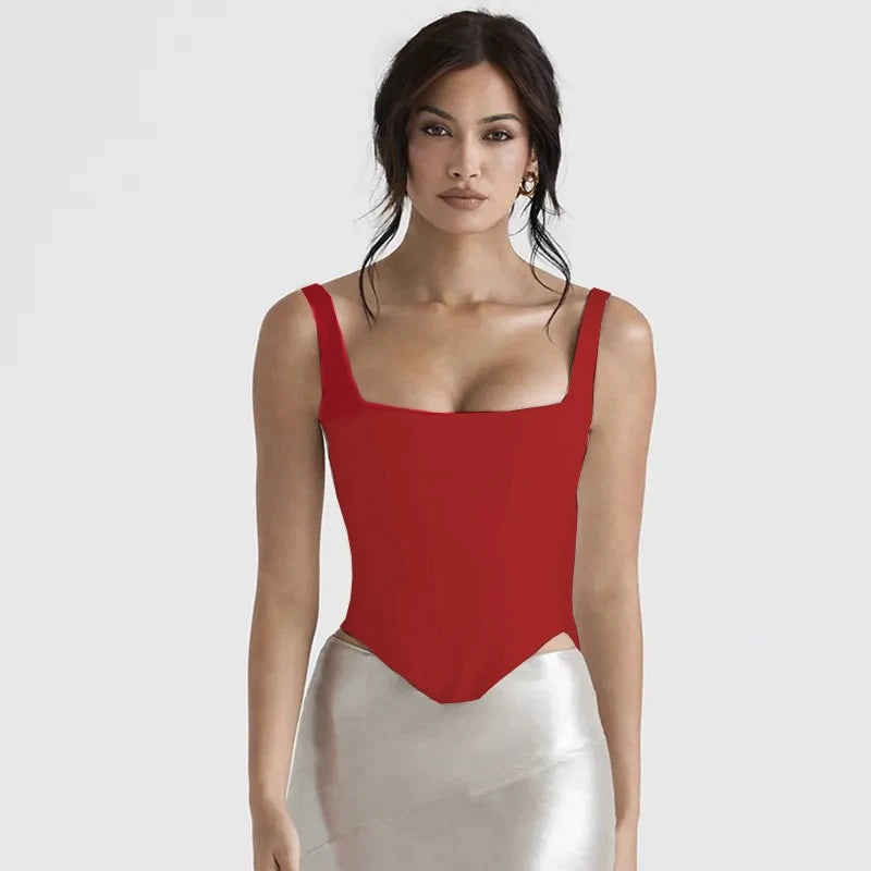 Valenzora | Feenrosa Satiniertes Longline-Korsett