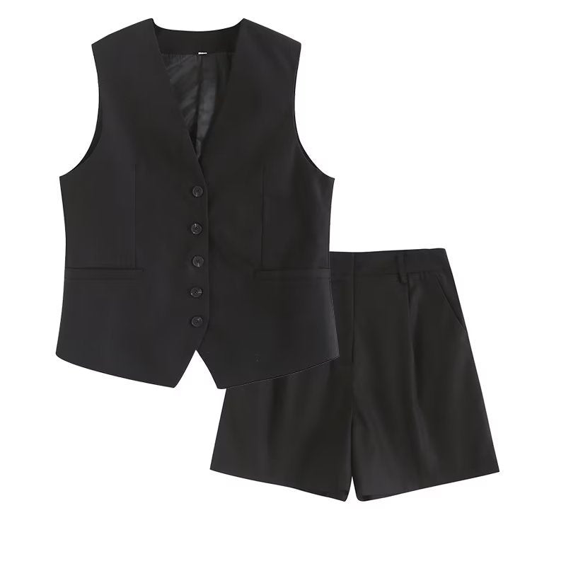 Valenzora | Loose Vest Shorts Set