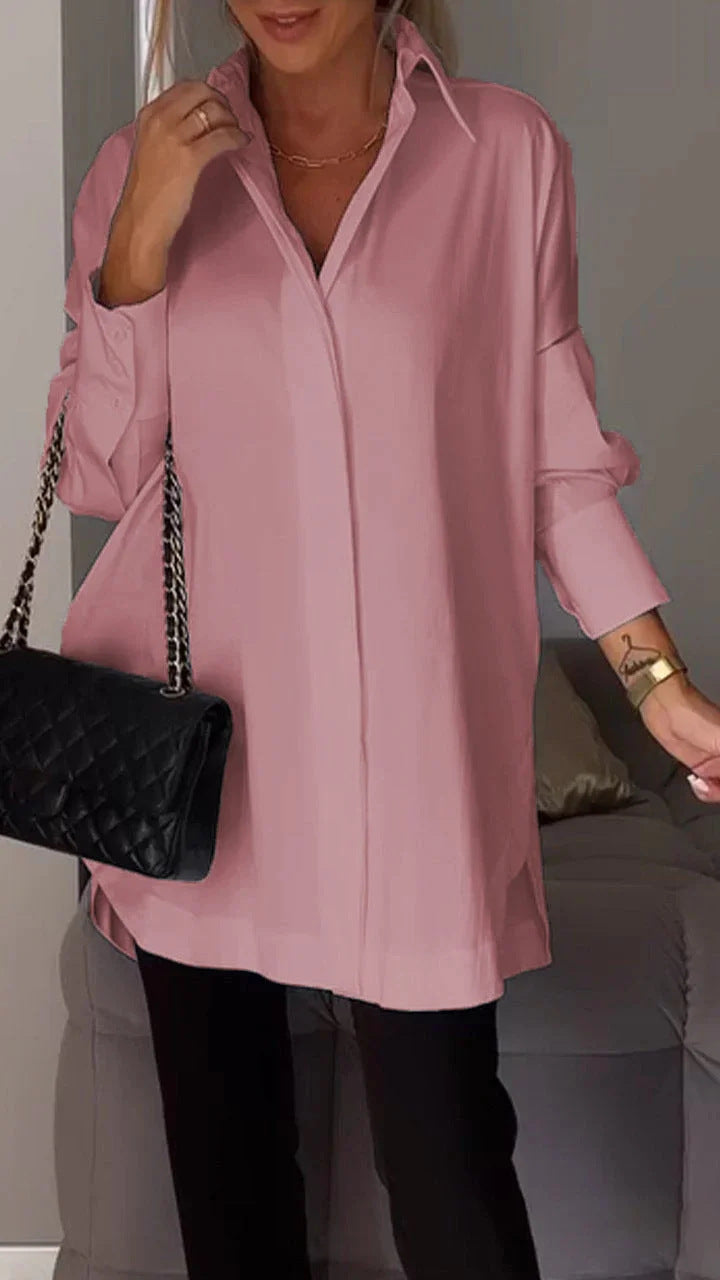 Valenzora | Simple long-sleeved pullover shirt