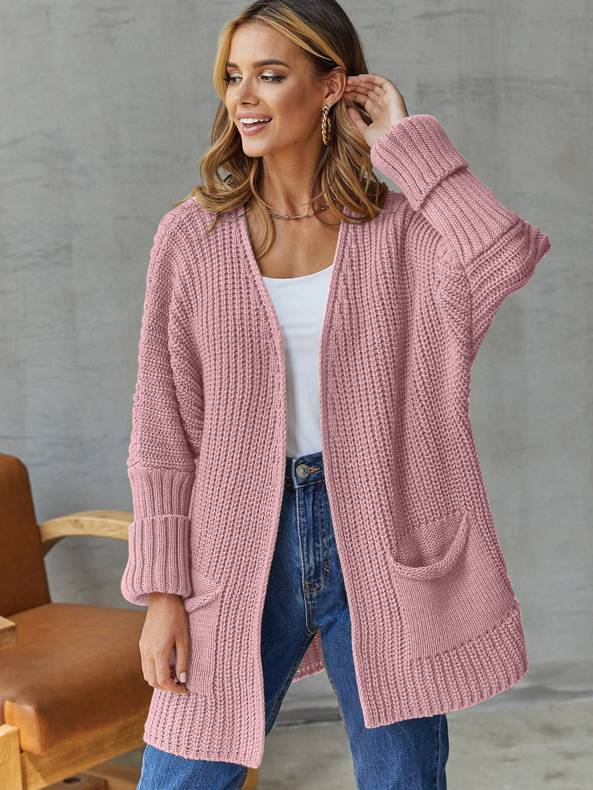 Valenzora | Oversized Knit Cardigan For Comfortable Styles