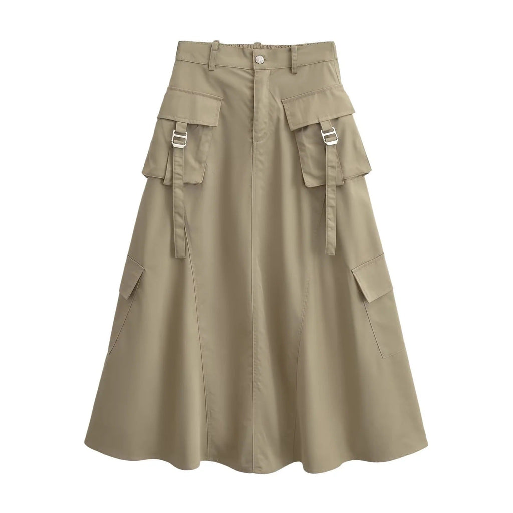 Damen Cargo-Rock mit praktischen Taschen und elegantem Schnitt, Größe
