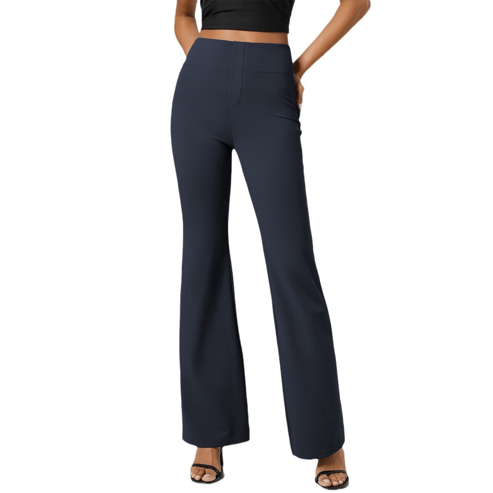 Valenzora | High-Waist, po-formende Sport-Pull-On-Hose mit weitem Bein