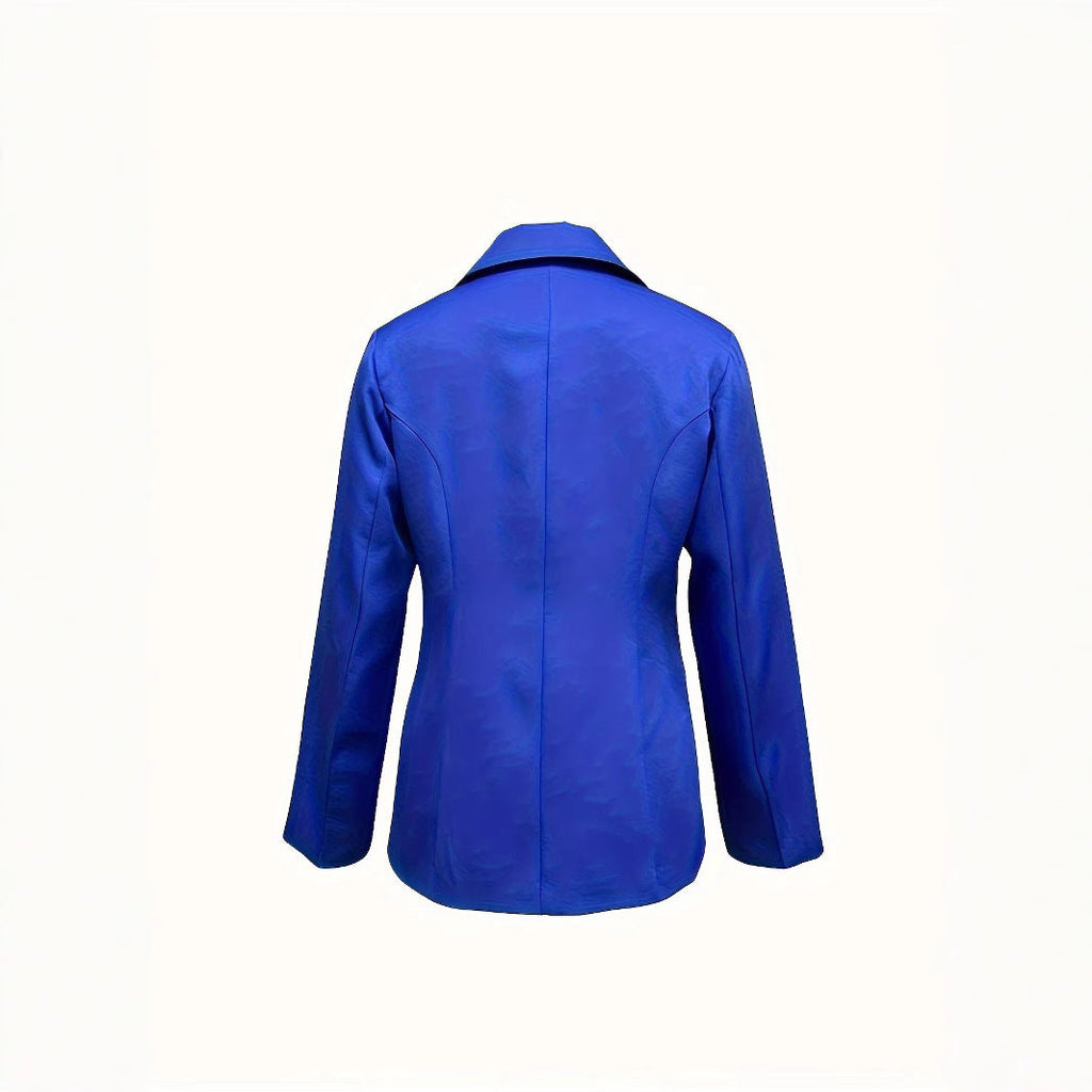 Eleganter Damenblazer mit schmaler Passform und modernen Taschen, Größe