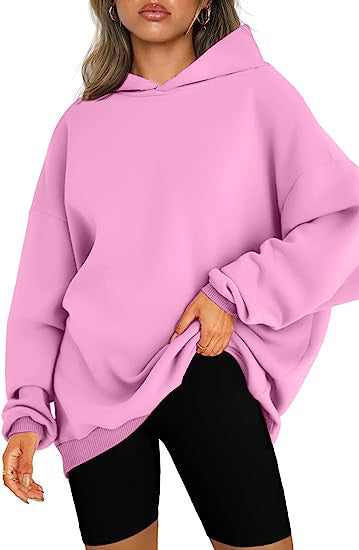 Women's oversized hoodie with side slits, size