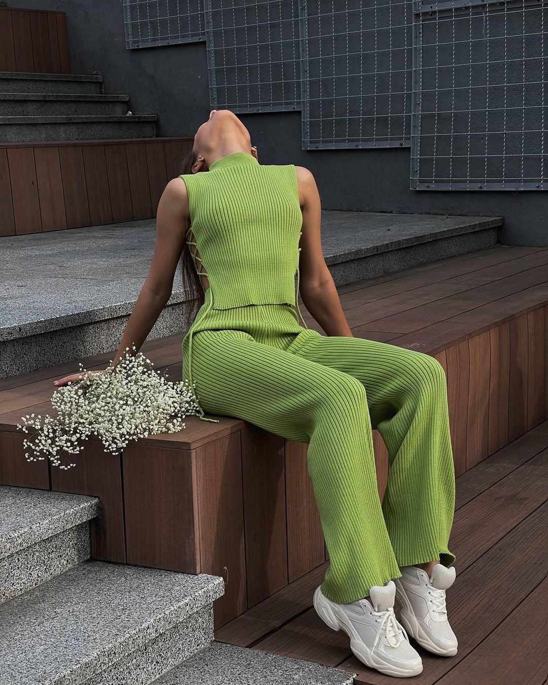 Valenzora vest and trousers ensemble for women