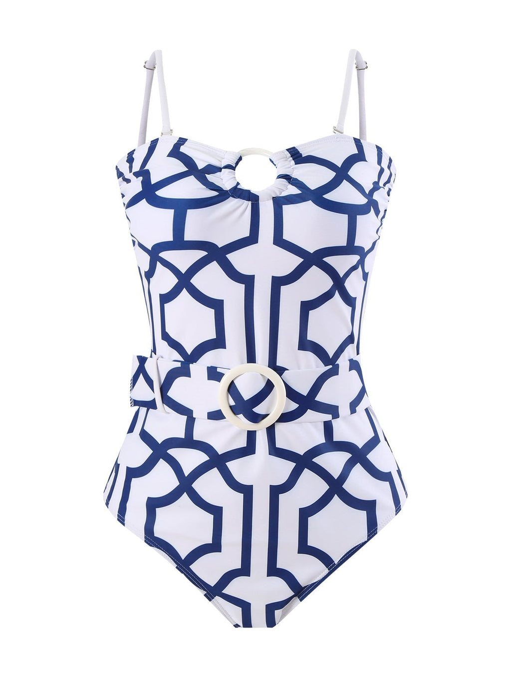 Damen-Badeanzug mit elegantem Kimono und raffiniertem Gürtel, Größe S