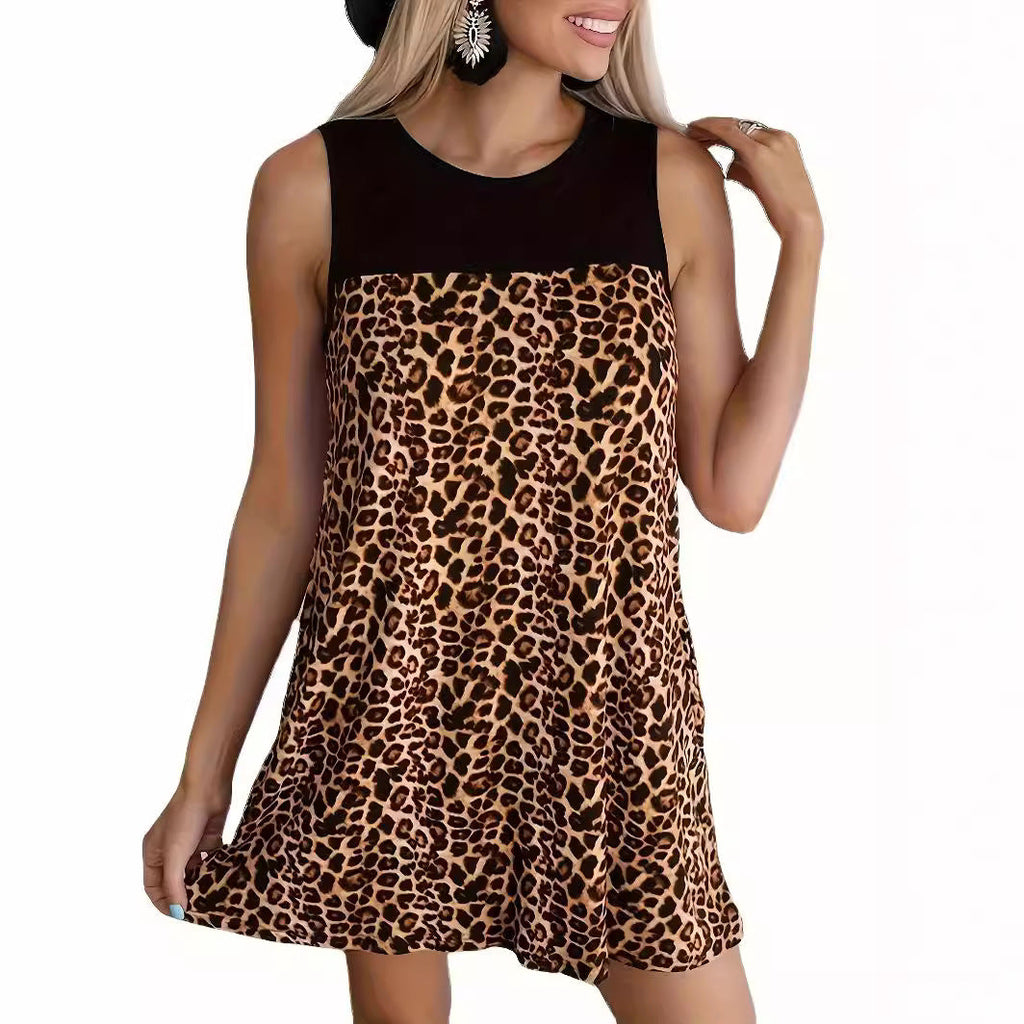 Damenkleid mit modernem Animal-Print und luftiger Passform, Größe