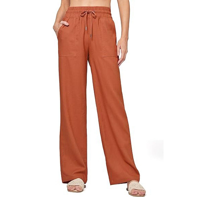 Women's Comfortable Wide Summer Trousers Size