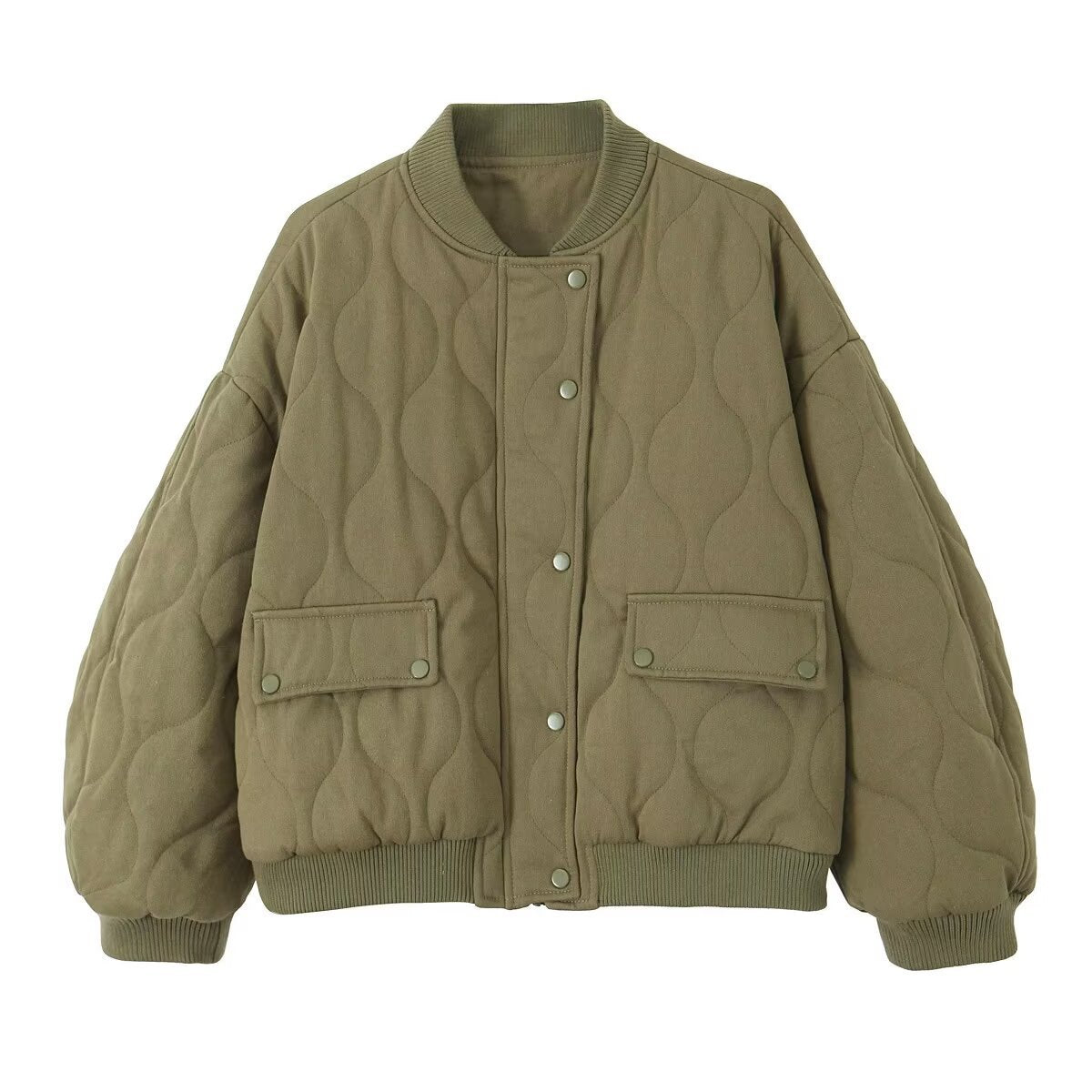 Valenzora | Gesteppte, Oversize Bomberjacke