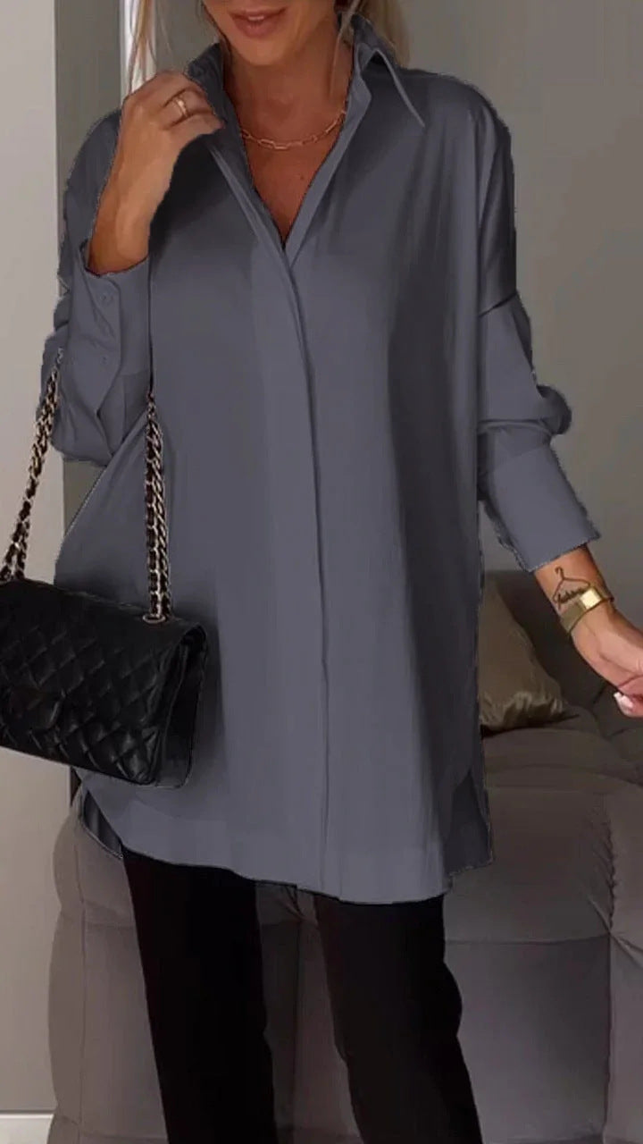 Valenzora | Simple long-sleeved pullover shirt
