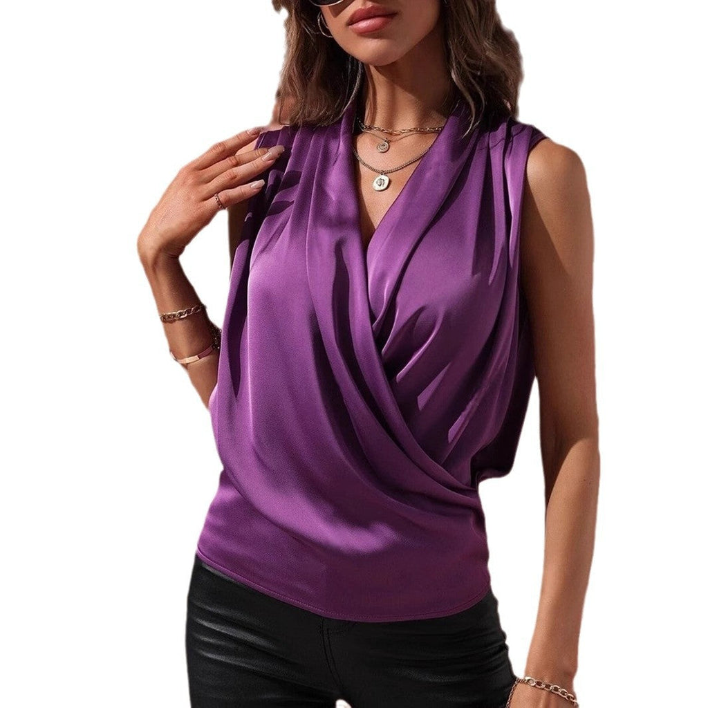 Valenzora | Ruffled Vest Sexy Shirt Top