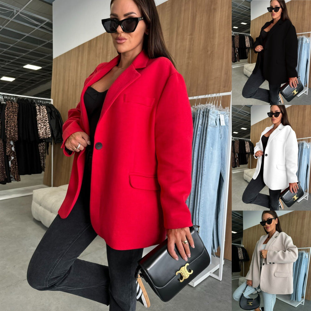 Oversized-Blazer für Damen mit klassischem Schnitt