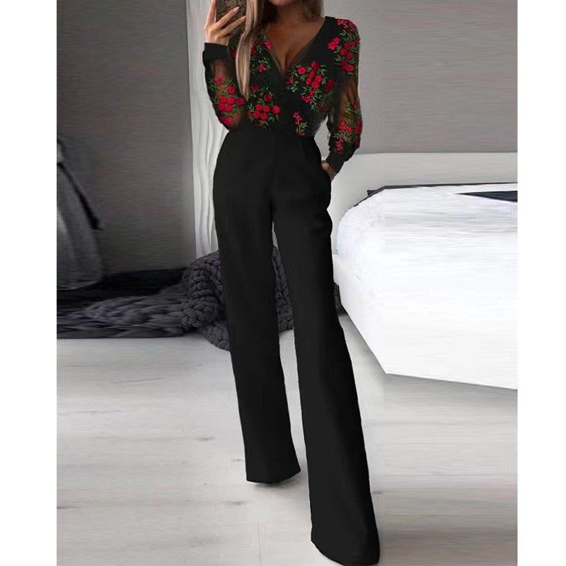 Valenzora | Asymmetrical lapel mid-waist commuter jumpsuit