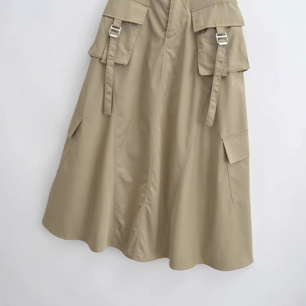 Damen Cargo-Rock mit praktischen Taschen und elegantem Schnitt, Größe