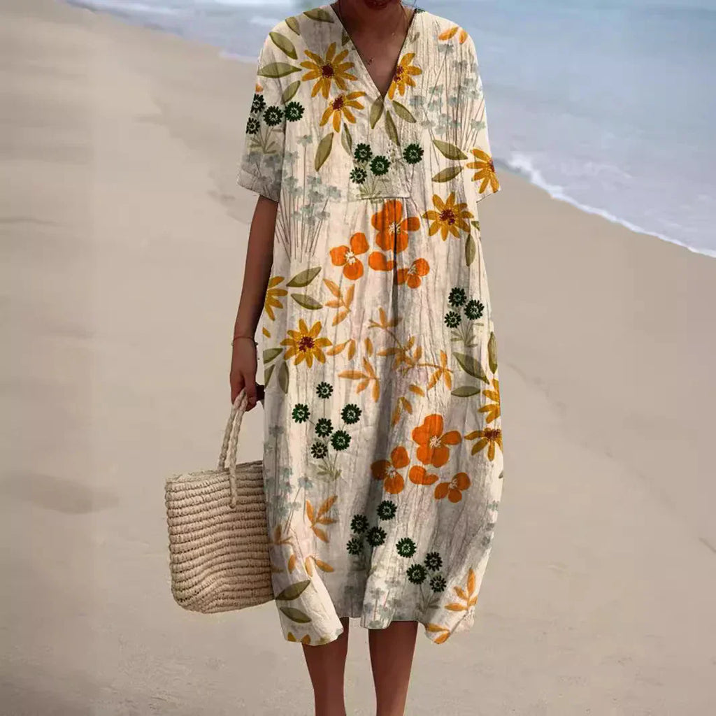 Valenzora | Colorful floral summer dress