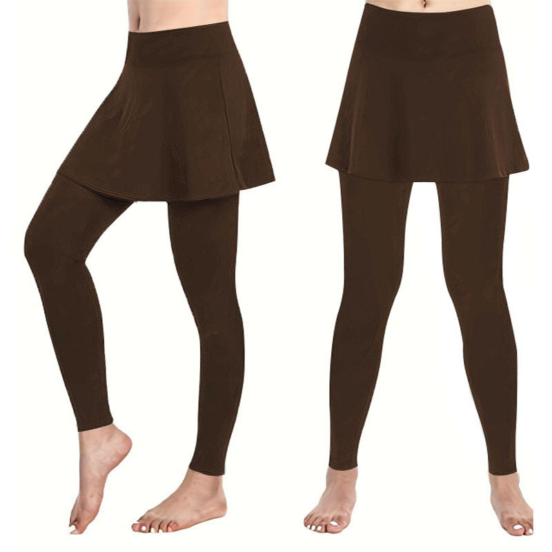 Damen-Leggings mit Tellerrock, Größe