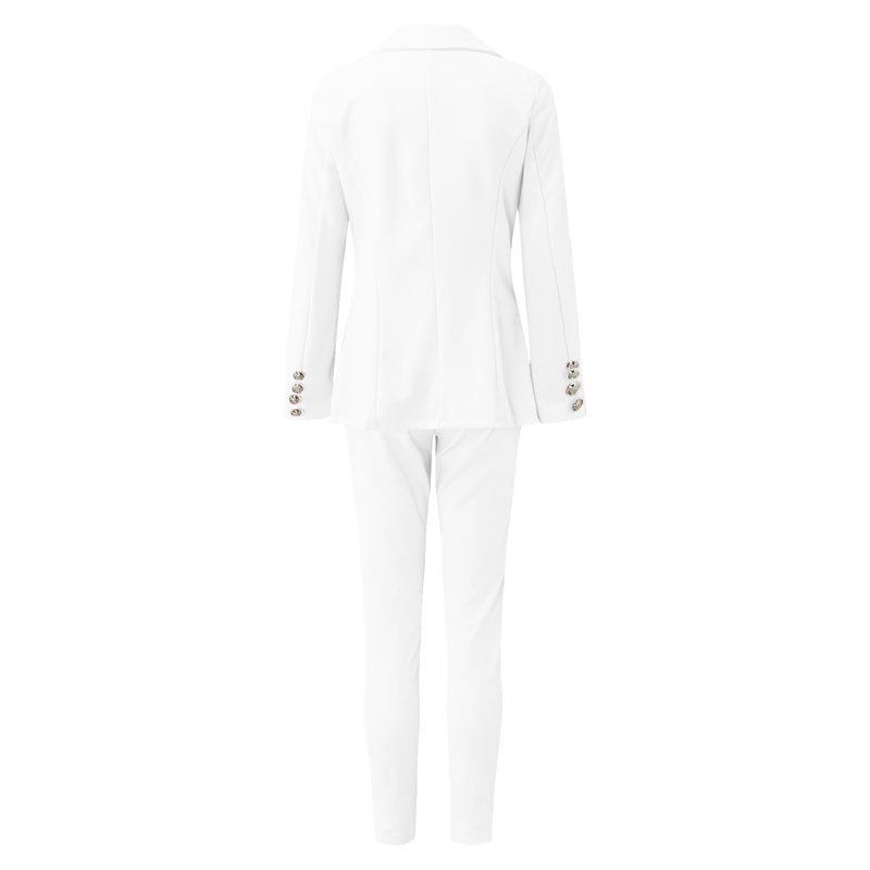 Valenzora | Single-breasted suit trousers set