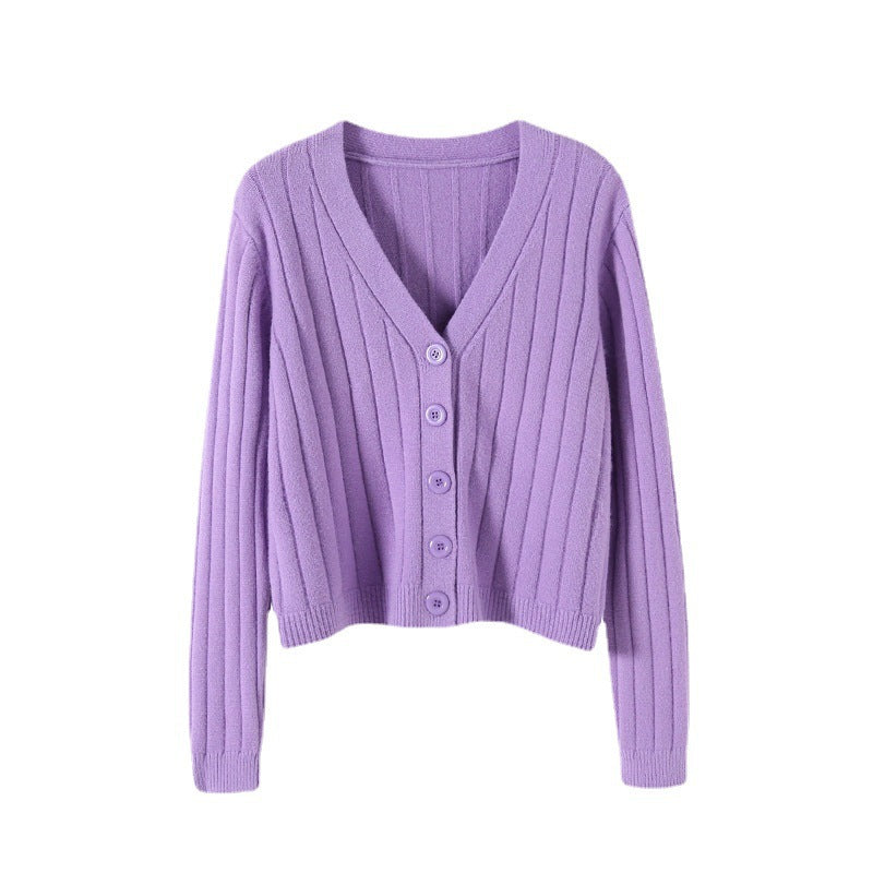 Valenzora | Lace-up knitted V-neck sweater for women
