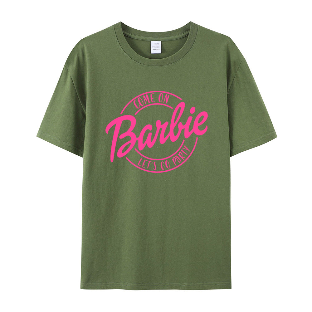 Valenzora | Retro Party Barbie Print T-shirt