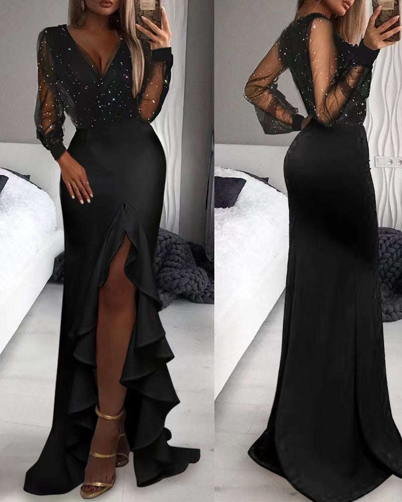 Valenzora | Elegant commuter long skirt dress