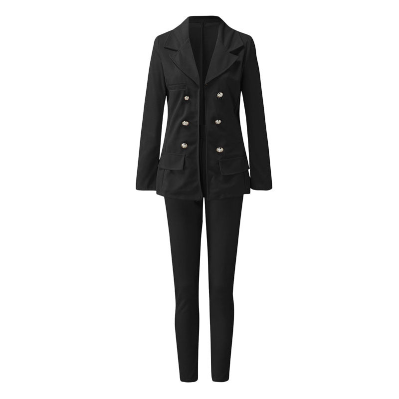 Valenzora | Single-breasted suit trousers set