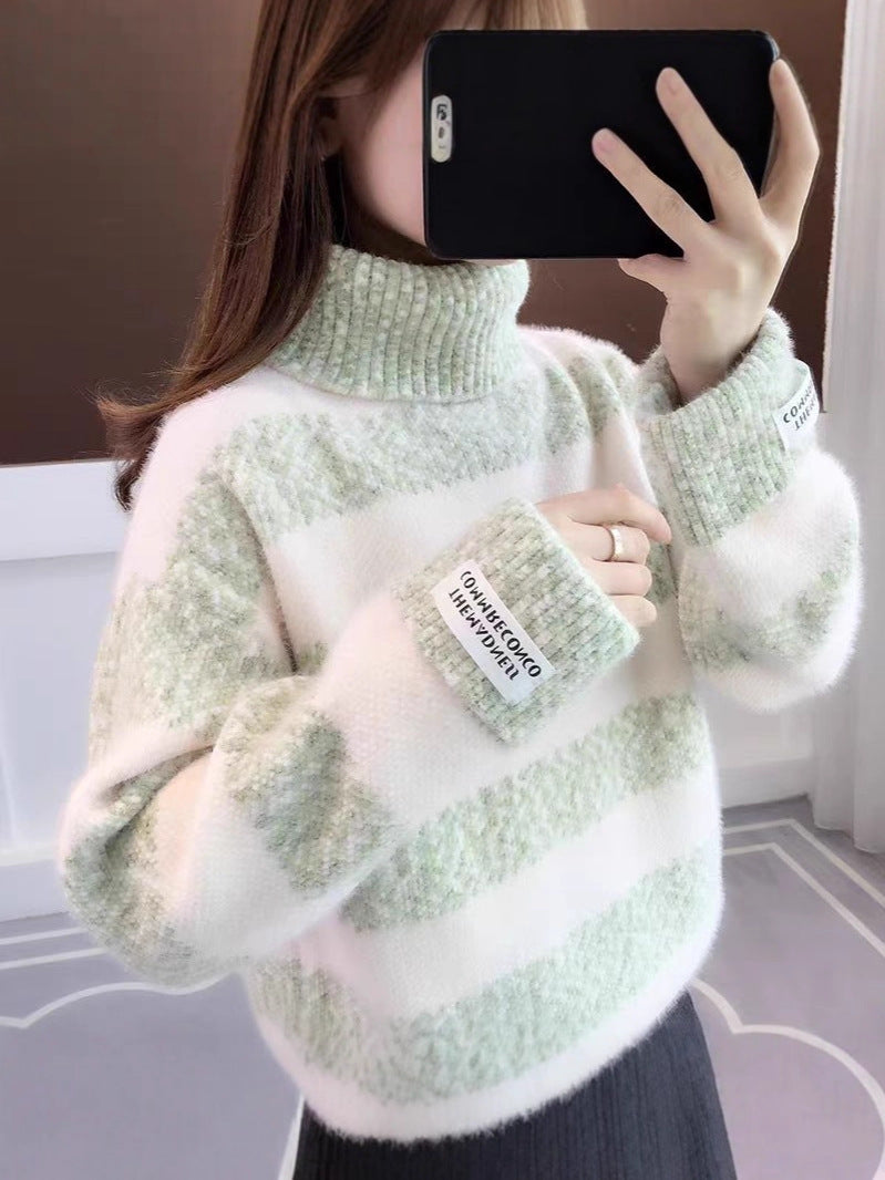 Valenzora | Gestreifter Rollkragenpullover für Damen
