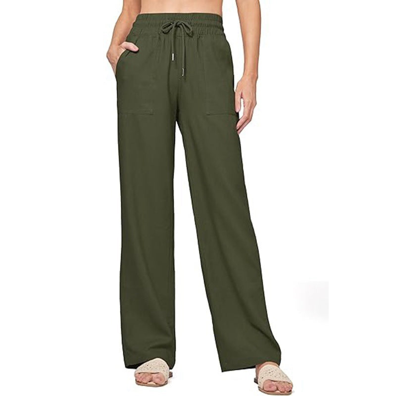 Women's Comfortable Wide Summer Trousers Size