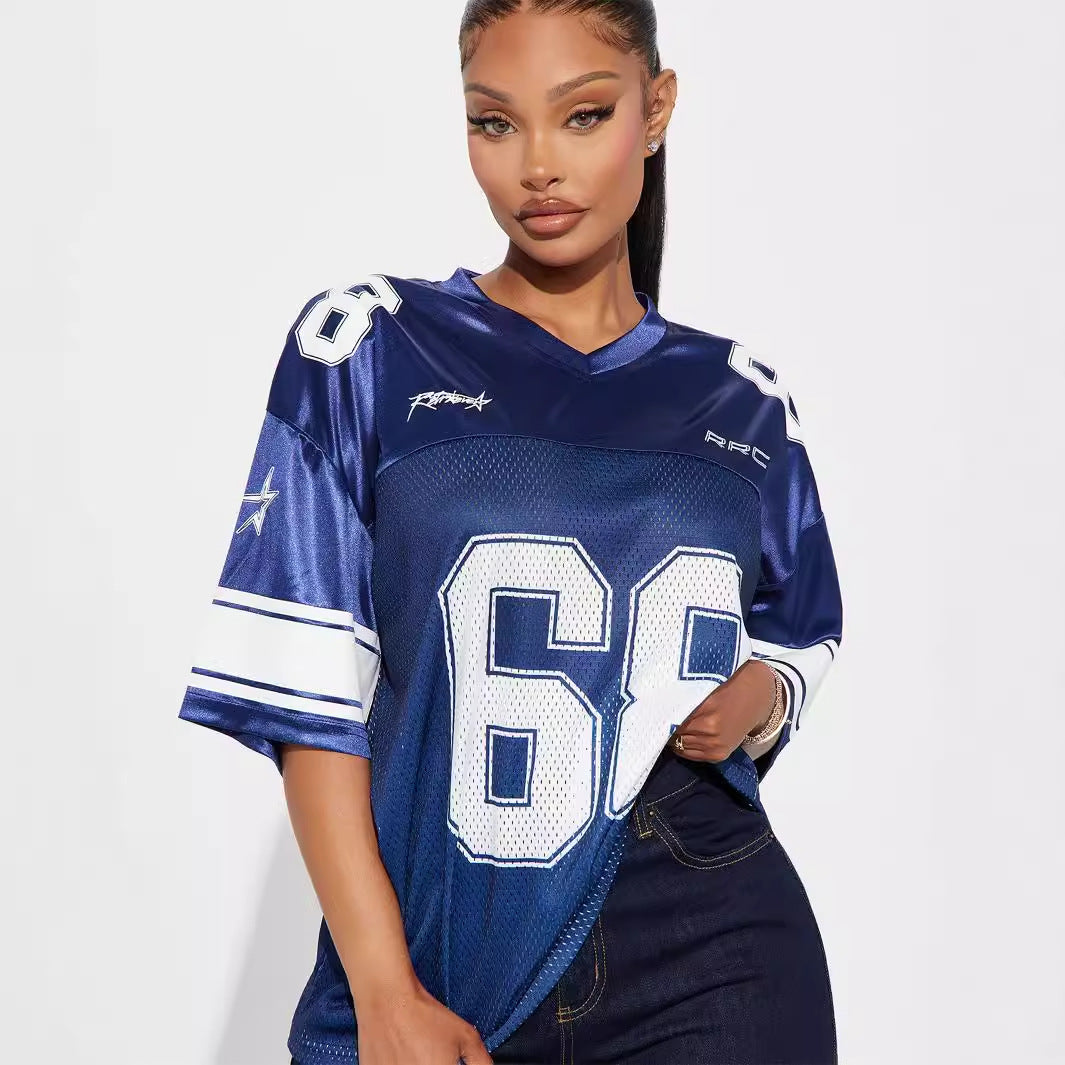 Valenzora | Casual sporty short-sleeved jersey T-shirt