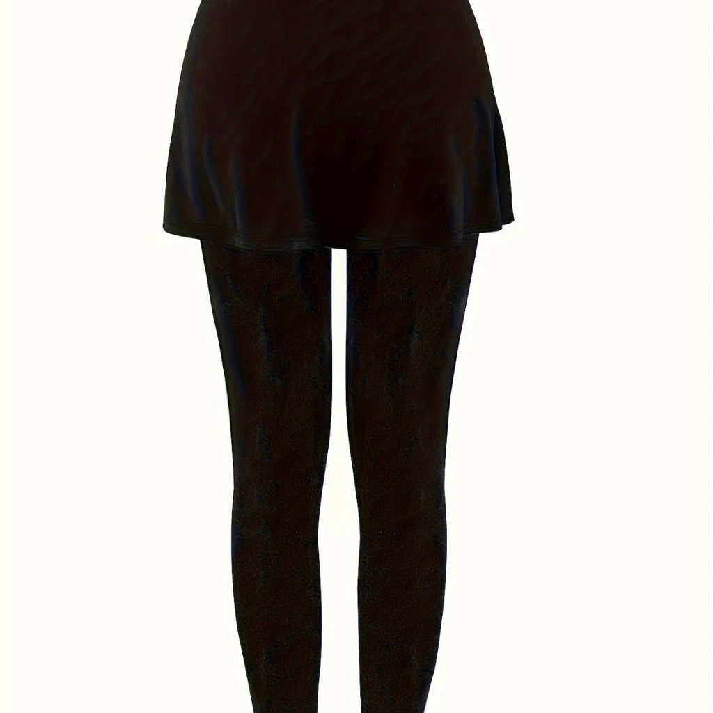 Damen-Leggings mit Tellerrock, Größe