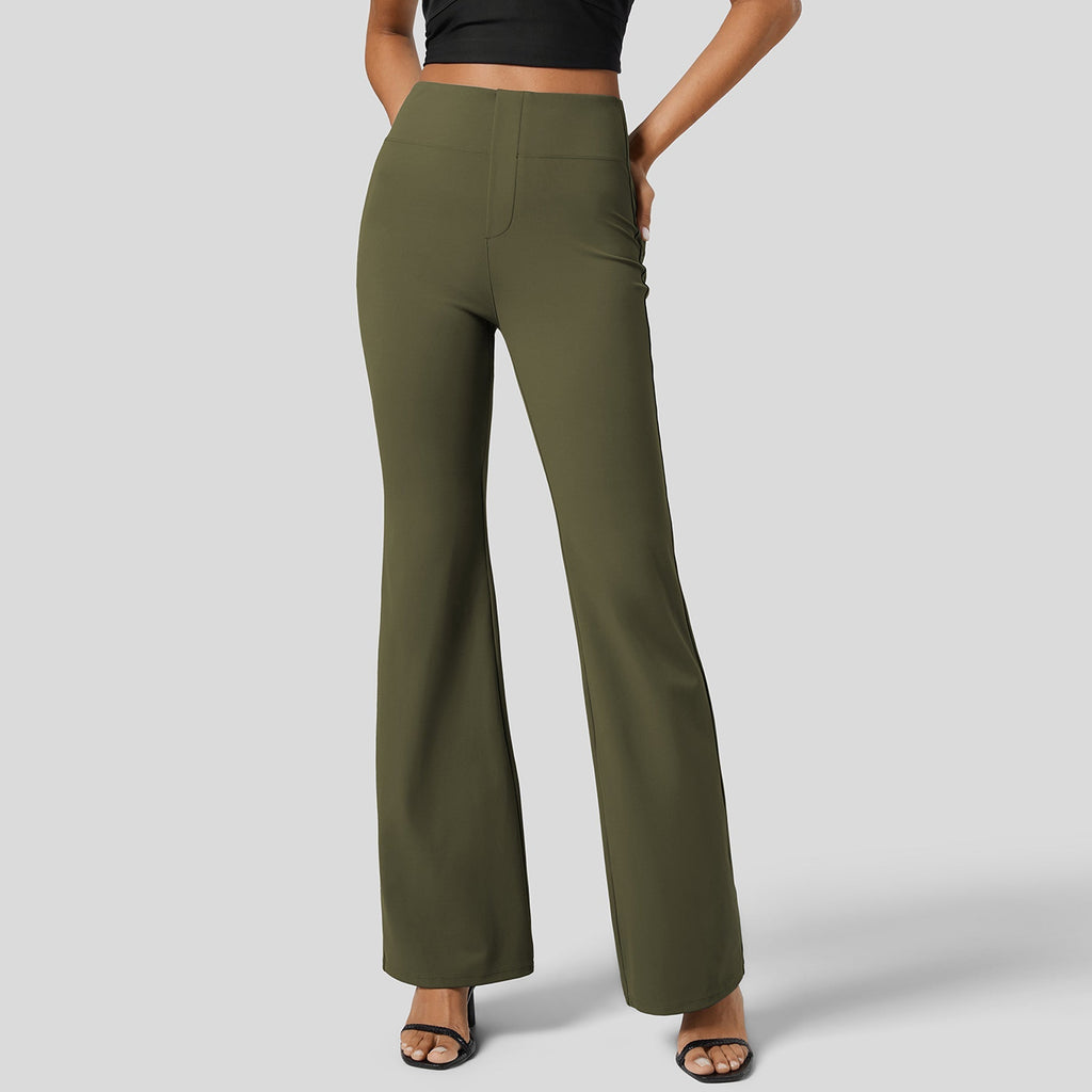 Valenzora | High-Waist, po-formende Sport-Pull-On-Hose mit weitem Bein