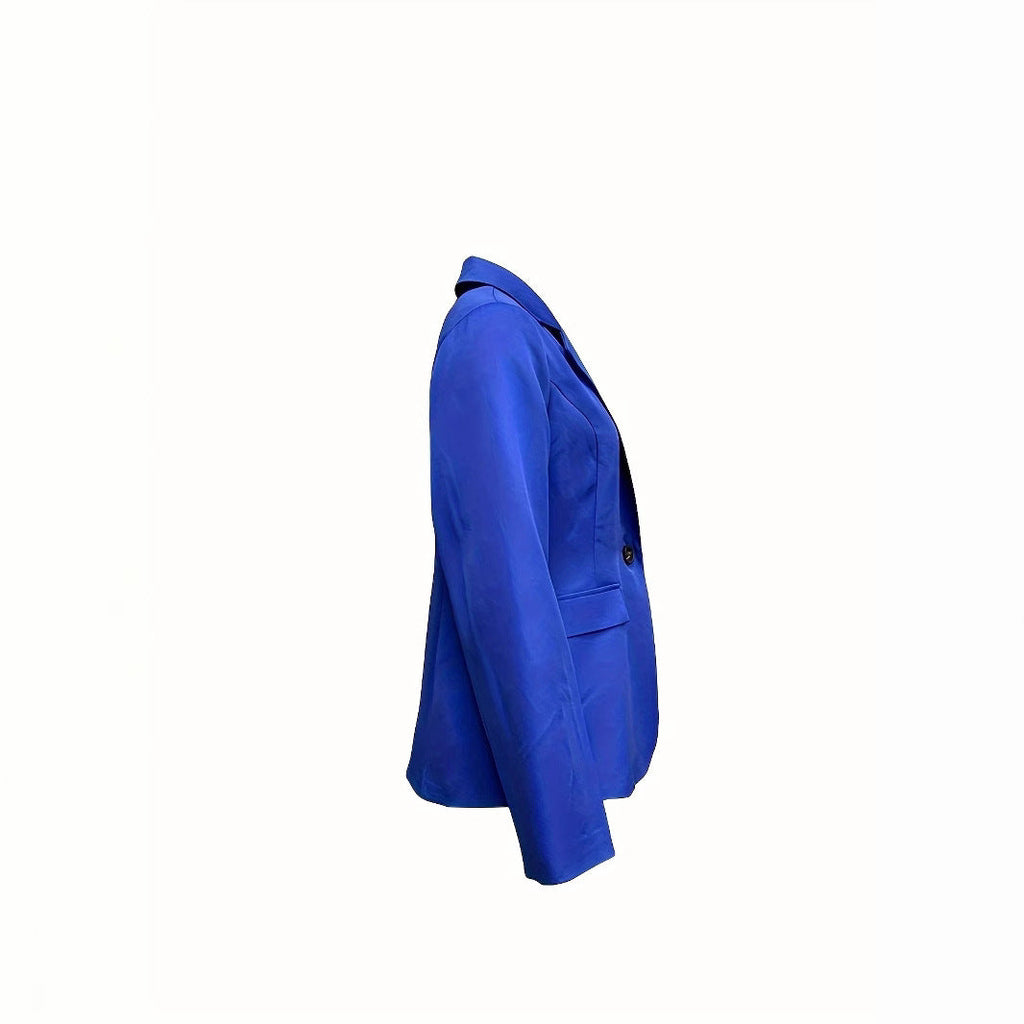 Eleganter Damenblazer mit schmaler Passform und modernen Taschen, Größe