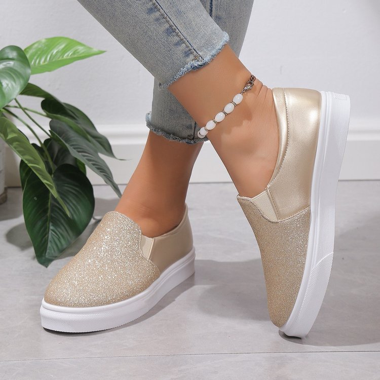 Damen Pailletten Slip-On Sneaker GRÖSSE