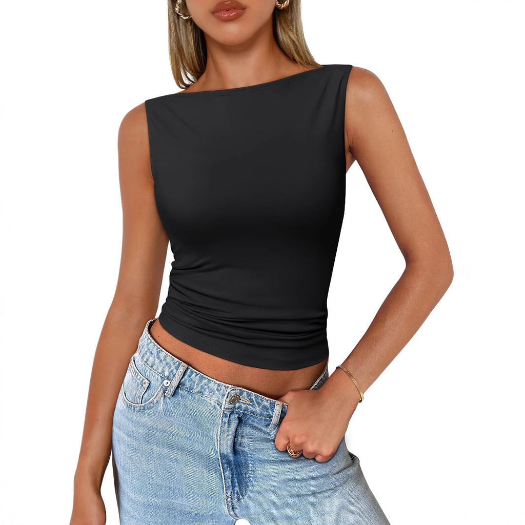 Valenzora | Sleeveless slim fit tank top