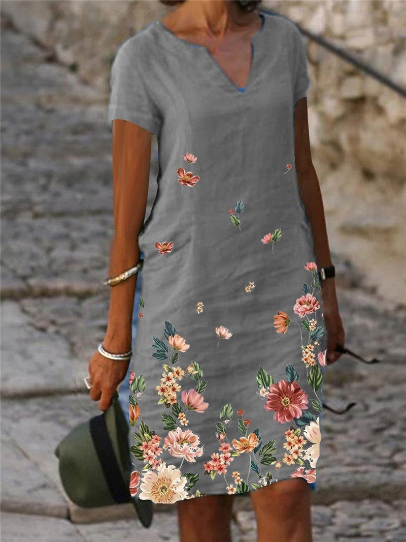 Valenzora | Elegantes Mini-Blumenkleid im Landhausstil