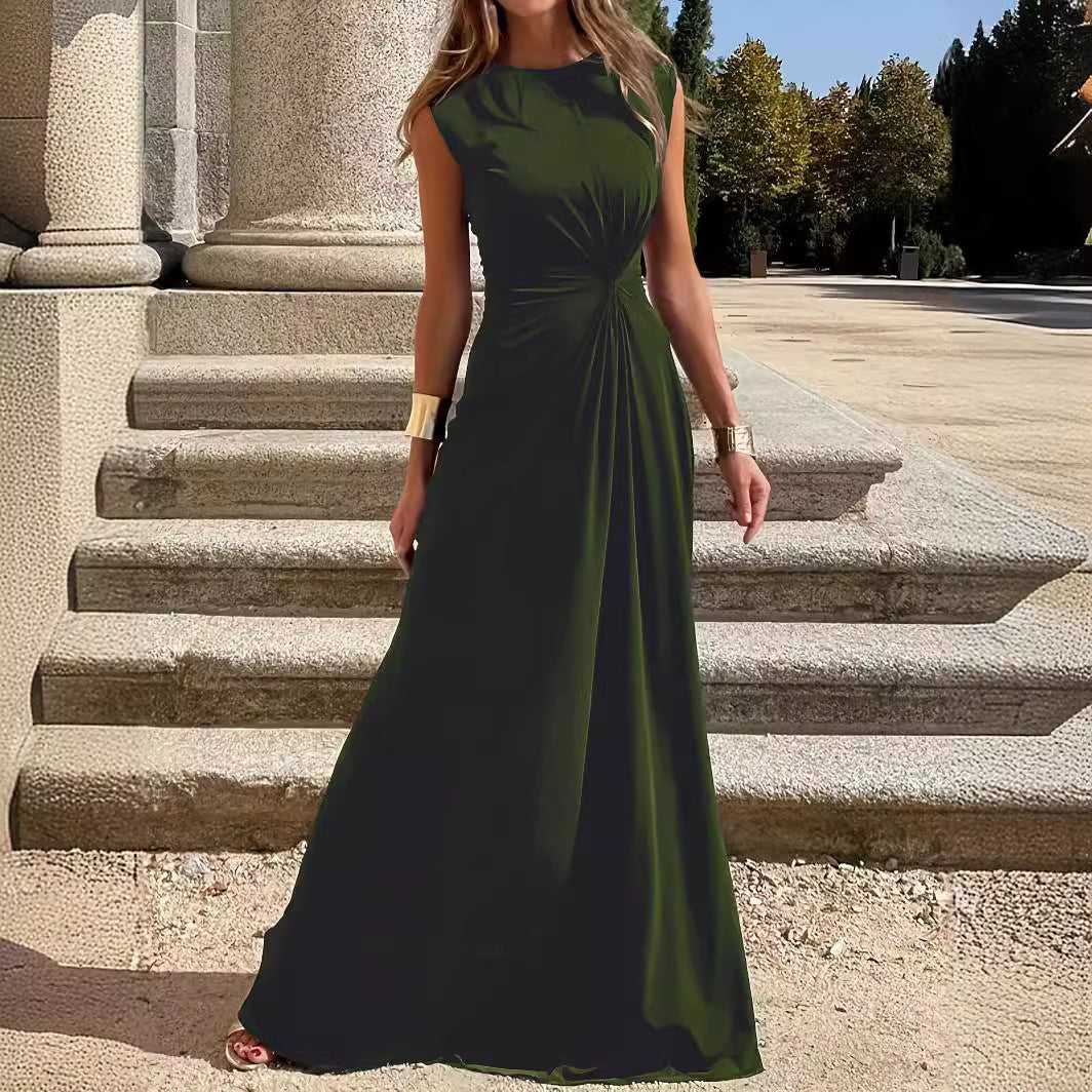Valenzora | Elegantes langärmliges Kleid mit Revers und glattem V-Ausschnitt für Damen