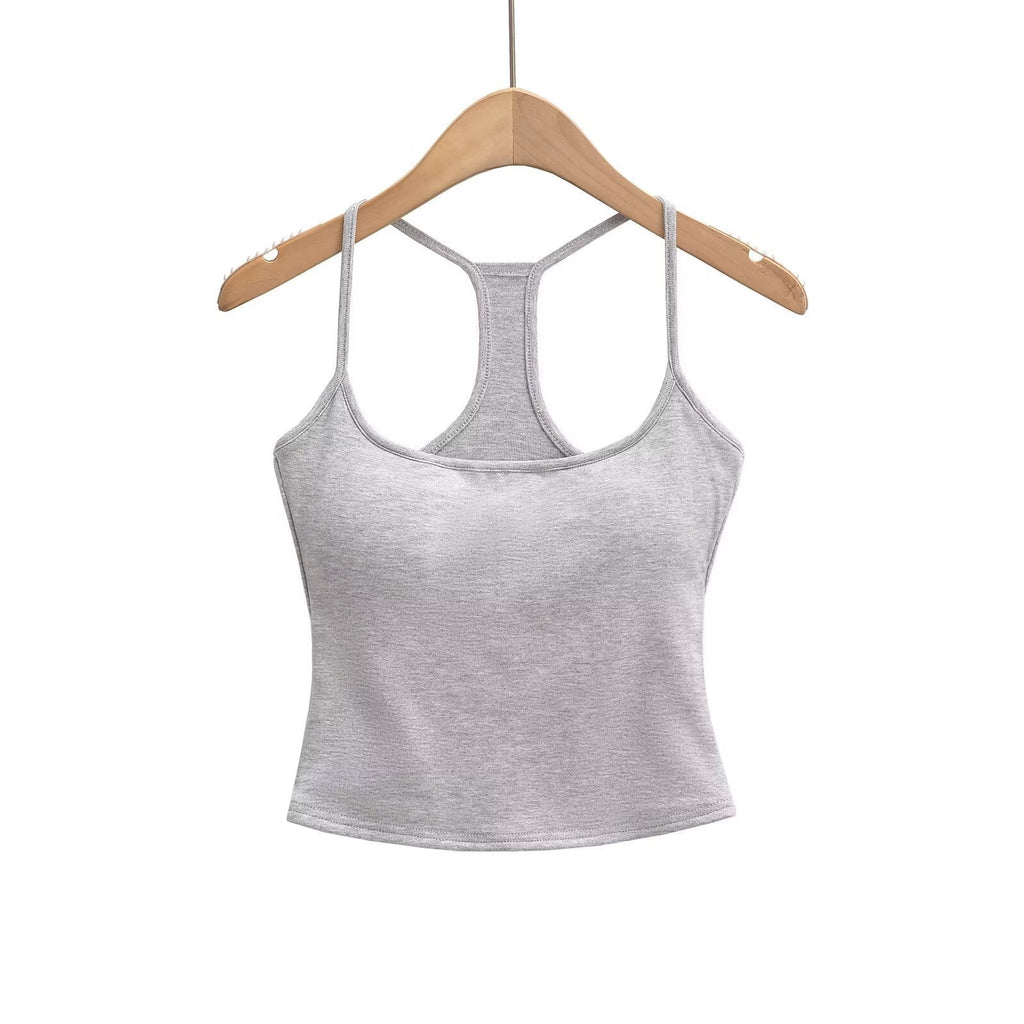 Women's sporty tank top with breathable material and sporty design, size S