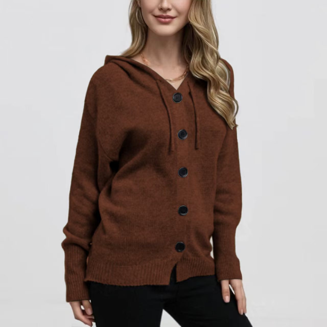 MIA™ - Cardigan with hood and drawstring