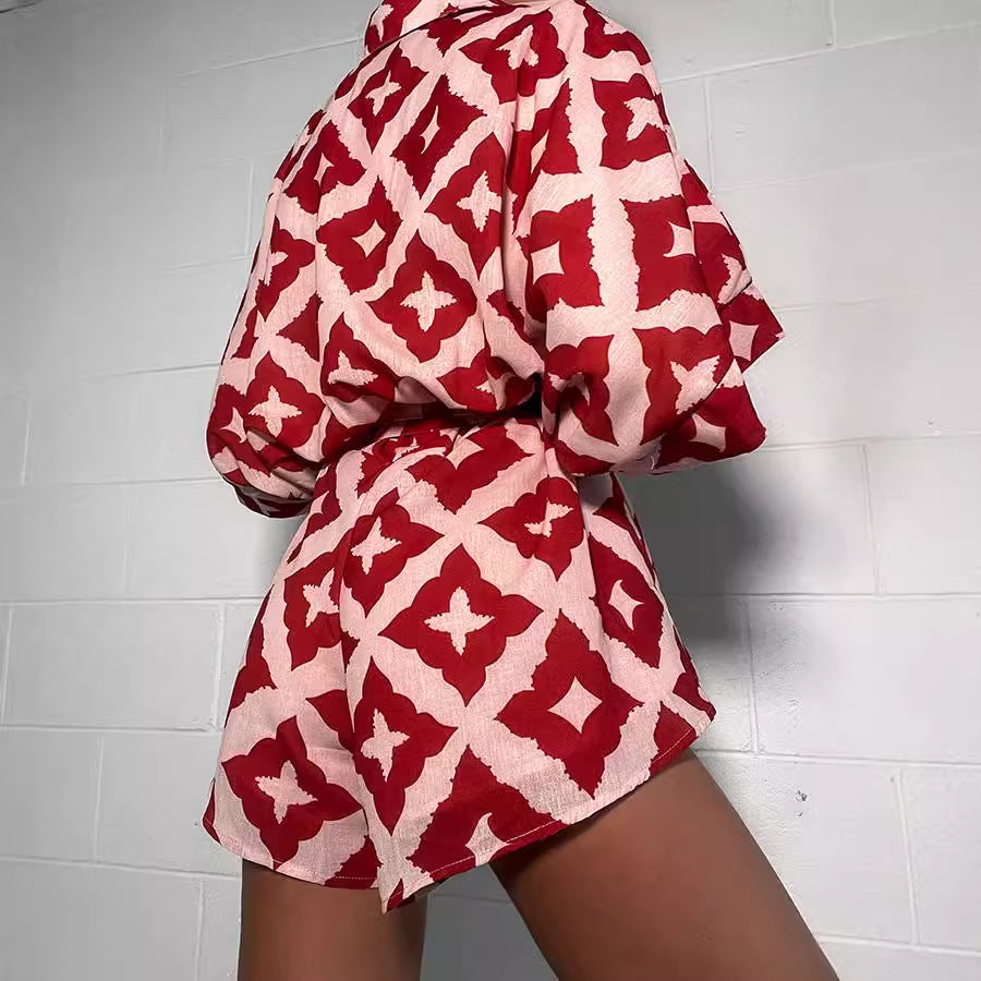 Damen Leichter, luftiger Kaftan mit Bindegürtel, Größe S