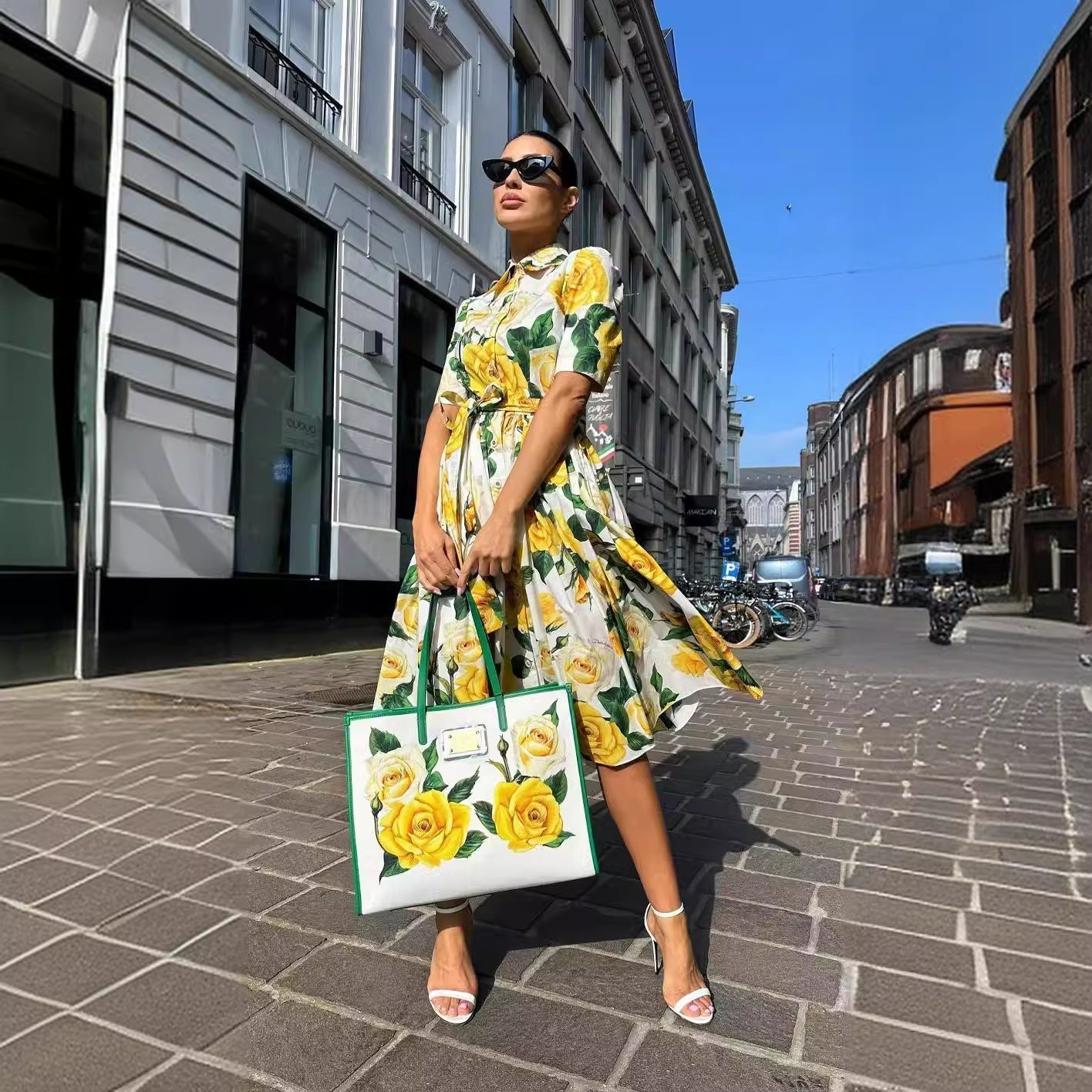 Valenzora | Summer Off-Shoulder Printed Dress Set