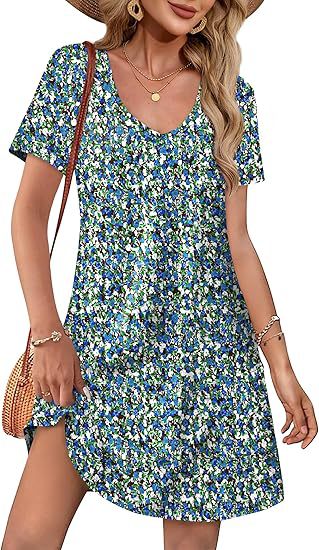 Women's Short Sleeve Casual Dress Size