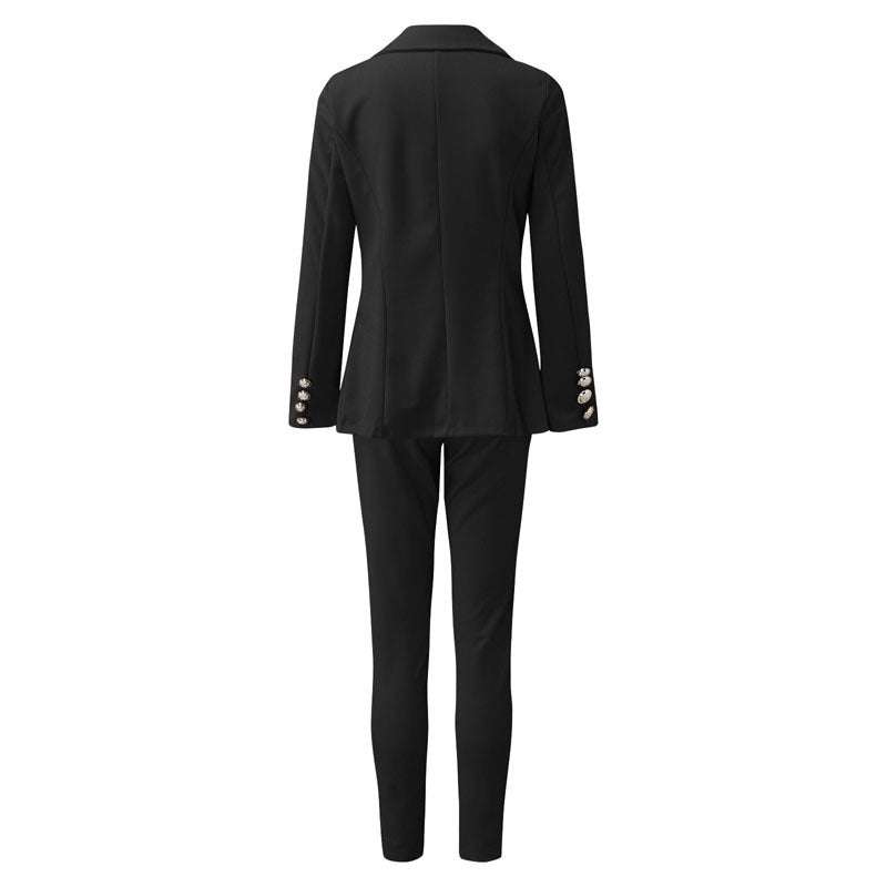 Valenzora | Single-breasted suit trousers set