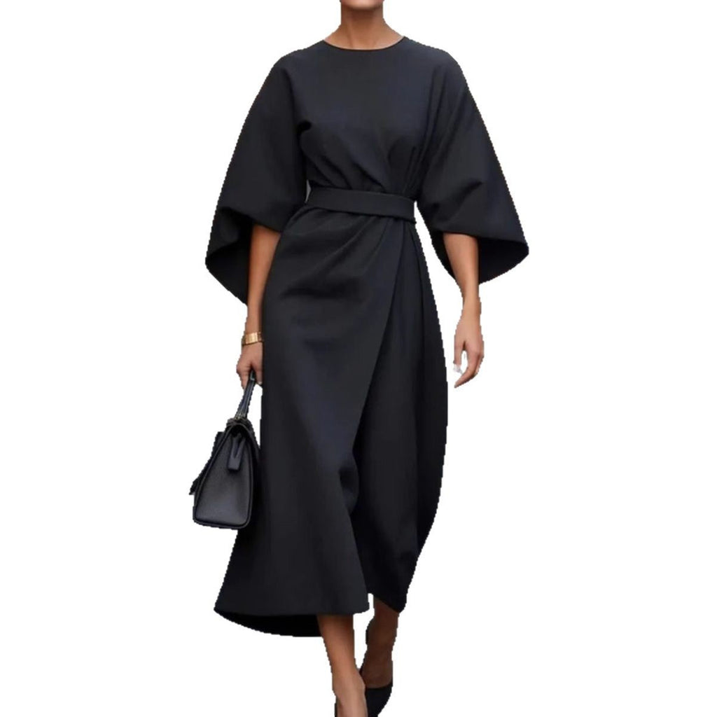 Elegantes Damen-Maxikleid mit Puffärmeln und tailliertem Schnitt, Größe [size missing]