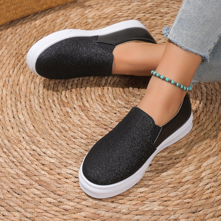 Damen Pailletten Slip-On Sneaker GRÖSSE