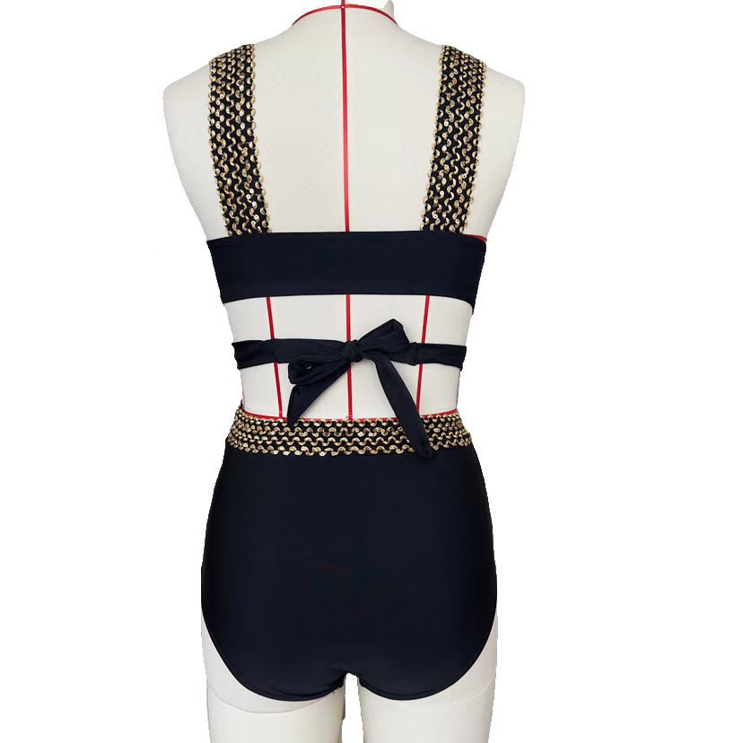 Women's high-cut bikini with fashionable wrap top and glamorous accents, size Valenzora