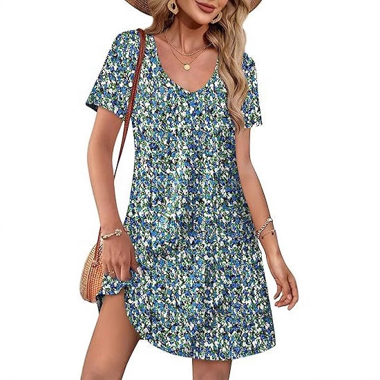 Women's Short Sleeve Casual Dress Size