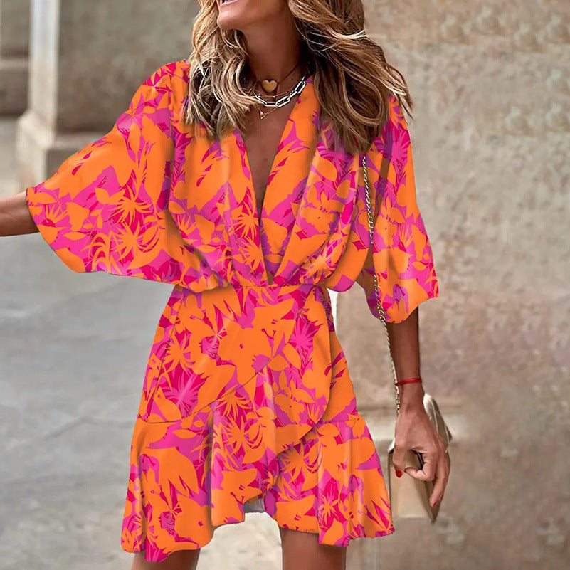 Valenzora | Elegantes Kleid mit Fledermausärmeln