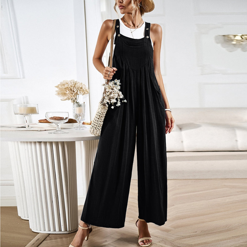 Valenzora | Loose-fitting leg-length jumpsuit