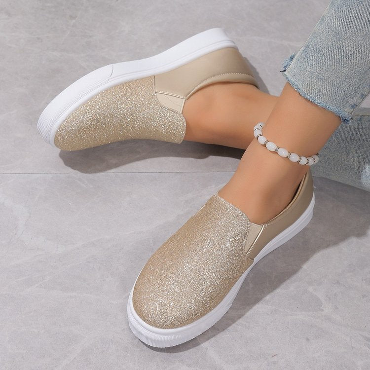 Damen Pailletten Slip-On Sneaker GRÖSSE